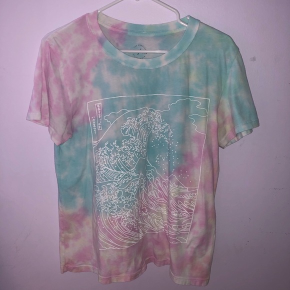 Pacsun tie dye wave graphic tee - Picture 1 of 2